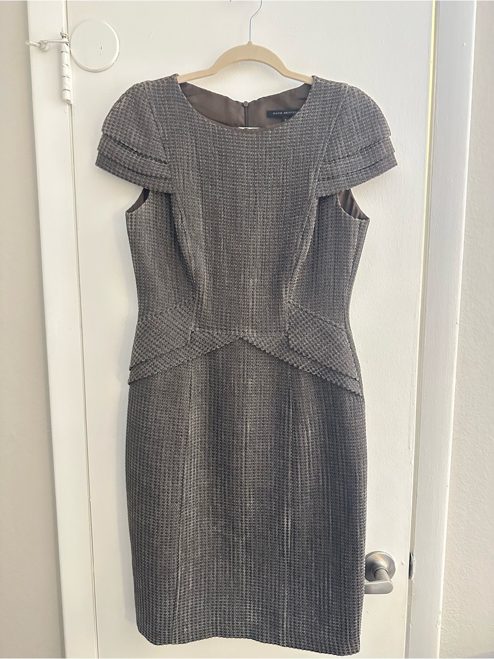 David Meister cap sleeve dress